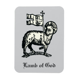 Ímã Agnus Dei O Cordeiro Pascal de Deus Arte Refinada 