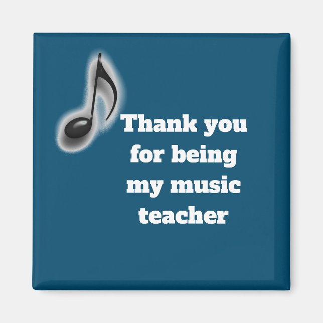 Imã Agradecimento ao meu professor de música (Frente)