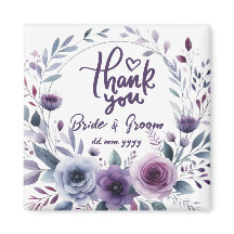Agradecimentos de Casamento com Moldura Floral Rox