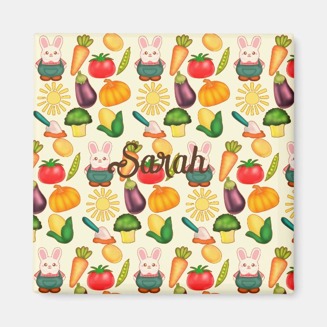 Imã Agricultura Vegetal de Coelho (Frente)