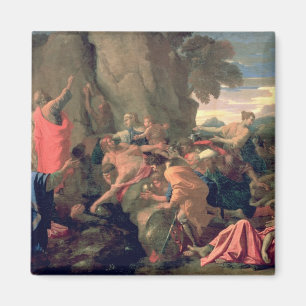 Imã Água impressionante da rocha, 1649 de Moses