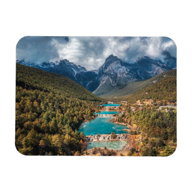 Ímã Água | Lago Blue Moon, China (Horizontal)