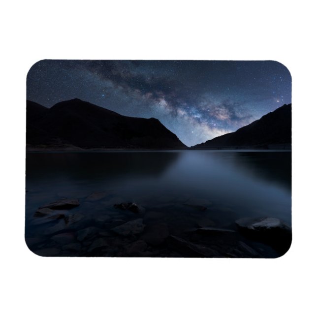 Ímã Água | Lakeshore à noite (Horizontal)