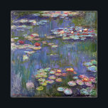 Imã Água Lily Pond, Monet<br><div class="desc">Oscar-Claude Monet (14 de novembro de 1840 - 5 de dezembro de 1926) era pintor francês, fundador da pintura impressionista francesa e o praticante mais consistente e prolífico da filosofia do movimento de expressar as suas percepções antes da natureza, especialmente quando aplicada à pintura da paisagem aérea. O termo "Impressionismo"...</div>
