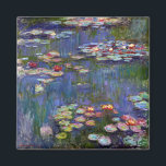 Imã Água Lily Pond, Monet<br><div class="desc">Oscar-Claude Monet (14 de novembro de 1840 - 5 de dezembro de 1926) era pintor francês, fundador da pintura impressionista francesa e o praticante mais consistente e prolífico da filosofia do movimento de expressar as suas percepções antes da natureza, especialmente quando aplicada à pintura da paisagem aérea. O termo "Impressionismo"...</div>