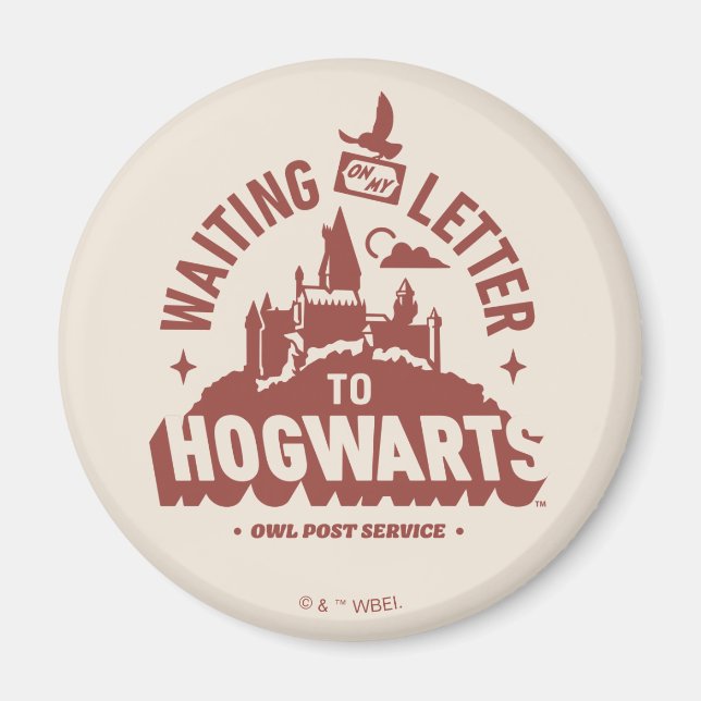 Imã Aguardando minha Carta para HOGWARTS™ (Frente)