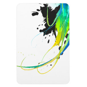 Ímã Águas abstrato legal Paint Splatters