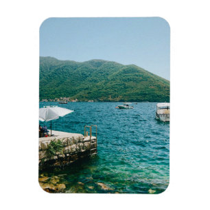 Ímã Águas turquesas do Perast - Montenegro