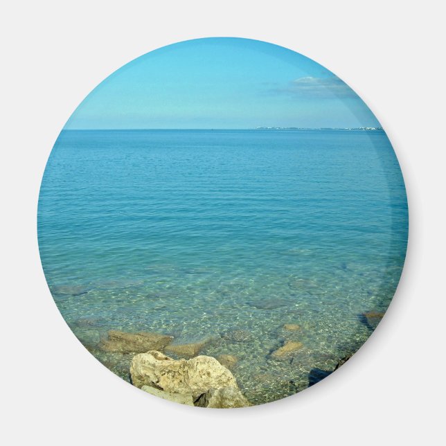 Imã Águas Verdes Azuis das Bermudas (Frente)