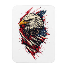 Ímã Águia Americana Patriótica Vintage 4 de Julho