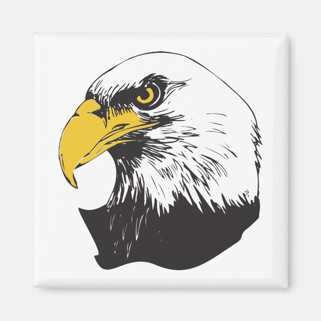 Imã Águia Bald Americano (Frente)