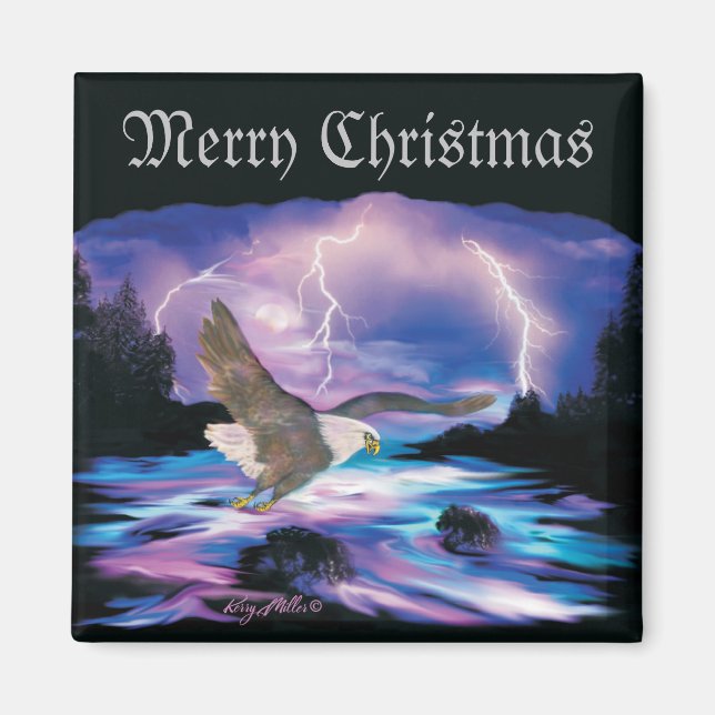 Imã Águia Bald Soaring (Frente)