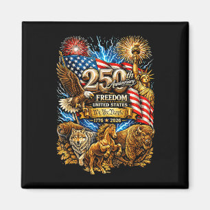 Imã Águia bandeira americana 250 anos liberdade 4 de j