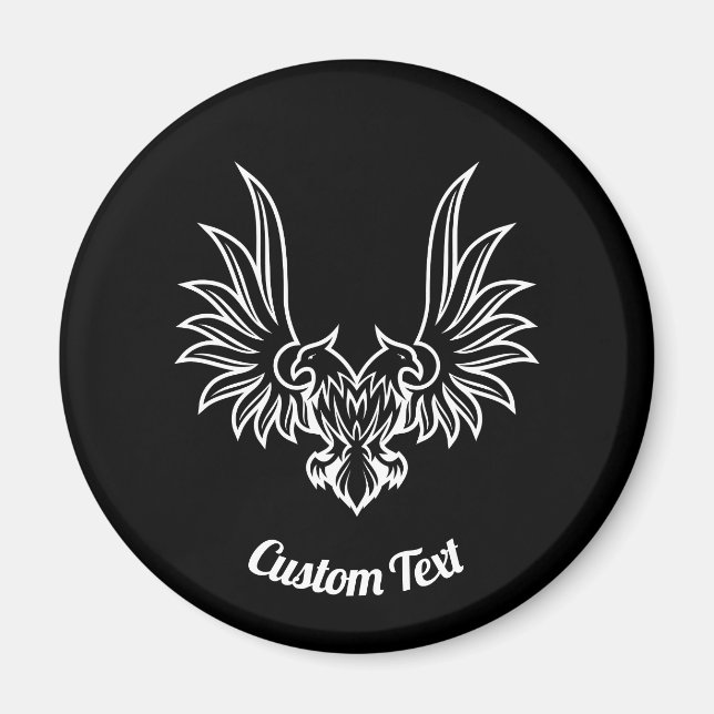 Imã Águia com duas Cabeças de Magneta (Frente)