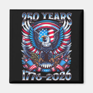 Imã Águia e Bandeira 250 Anos 1776-2026 250º Aniversár