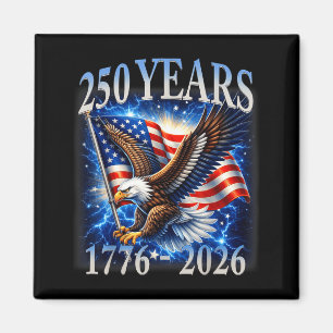 Imã Águia e Bandeira 250 Anos 1776-2026 250º Aniversár