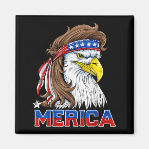 Imã Águia Merica Mullet 4 de Julho Homens Mulheres Ame