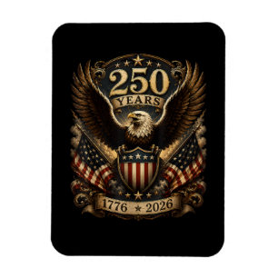 Ímã Águia Patriótica Americana 1776 2026 250º 4 de Jul