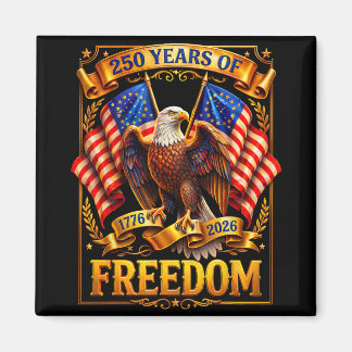 Imã Águia Patriótica E Bandeira 250 Anos 1776-2026 4º