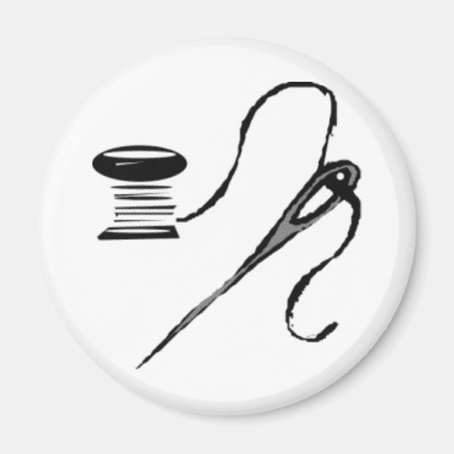 Imã Agulha e thread (Frente)