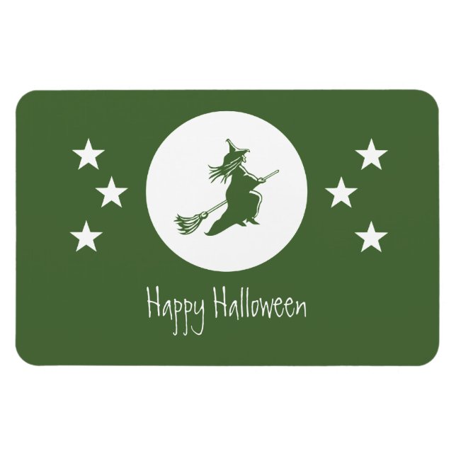 Ímã Agulhação do Halloween Flexi Magnet, Verde (Horizontal)