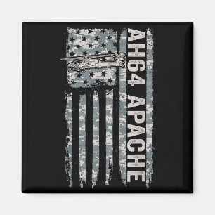 Imã Ah-64 apache bandeira americana helicóptero camo a