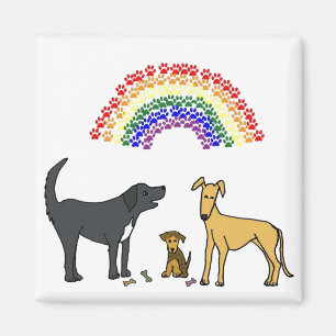 Imã AH ímã dos filhotes de cachorro e do arco-íris