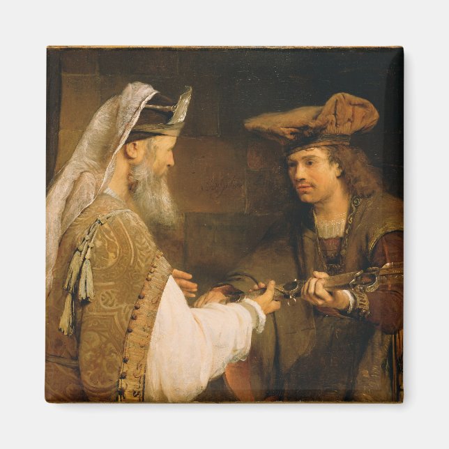 Imã Ahimelech dando a espada de Golias a David (Frente)