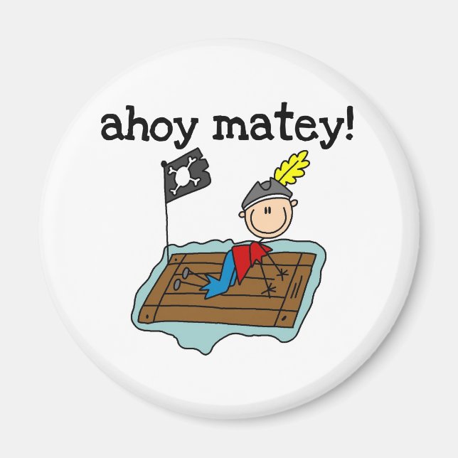 Imã Ahoy Matey Pirata (Frente)