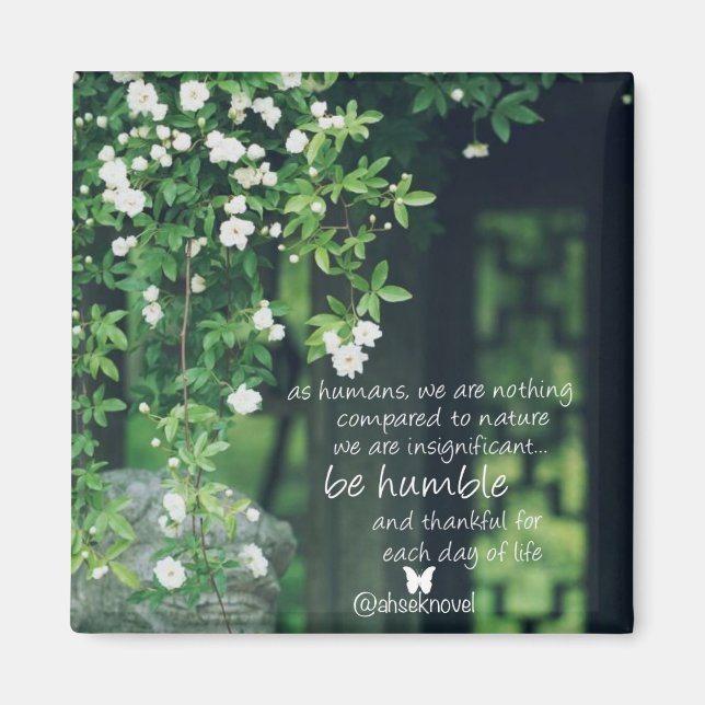 Imã Ahsek Novel Poetry Magnet 4 (Frente)