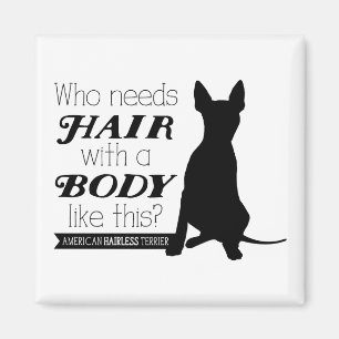 Imã AHT "quem precisa o cabelo?" Ímã