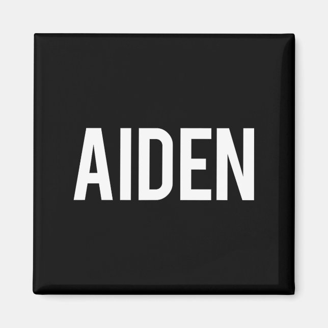 Imã Aiden - Cool New Funny Name Fan Gift Tee  (Frente)
