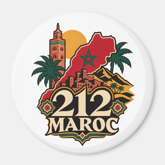 Imã Aimant 212 Maroc (Frente)