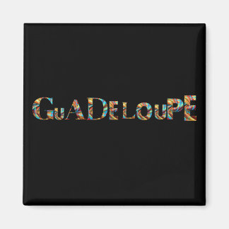 Imã Aimant Guadeloupe Lettres Colorées | Magnet