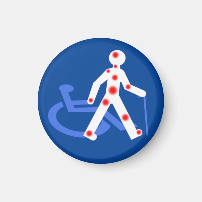 Imã Aimant Handicap invisível / Visível (Frente)