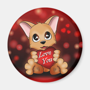 Imã Aimant Le chiot t'aime
