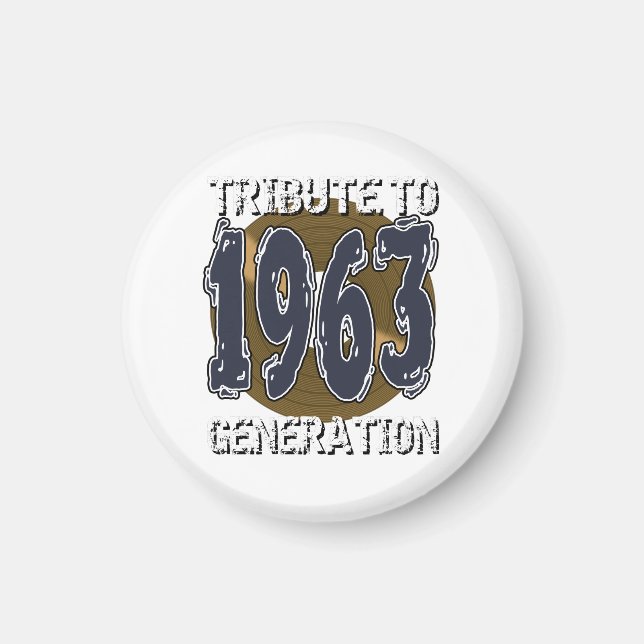 Imã Aimant Tribute ao aniversário da geração de 1963 (Frente)