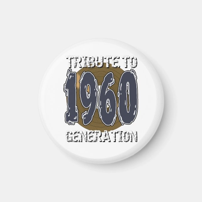 Imã Aimant Tribute ao aniversário de 1960 (Frente)