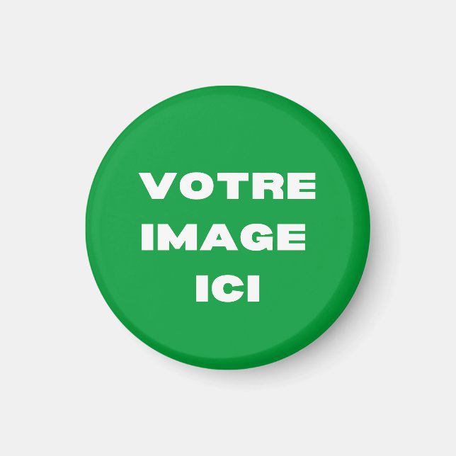 Imã Aimant - Votre image ici - personnalisée (Frente)