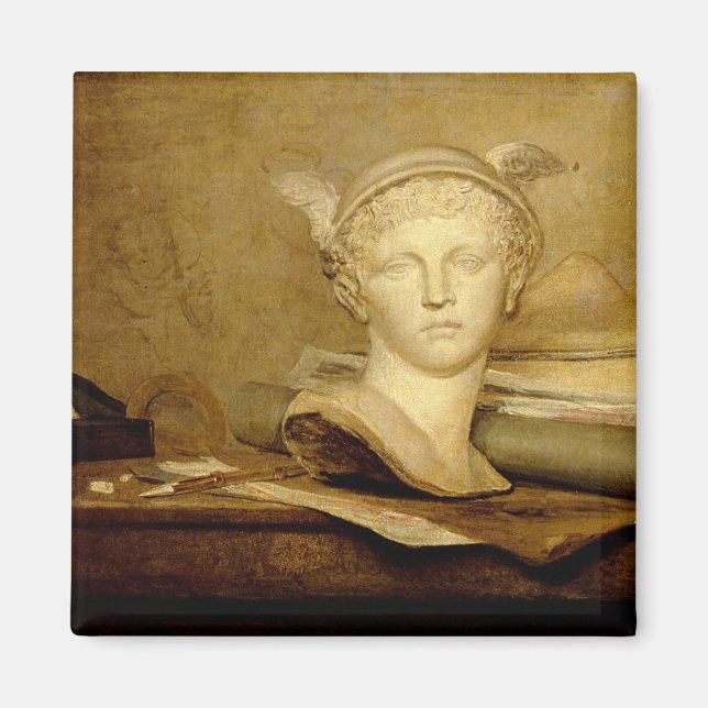 Imã Ainda a vida com atributos das artes, 1765-66 (Frente)