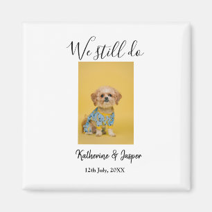 Imã Ainda fazemos foto de data simples de cachorro de
