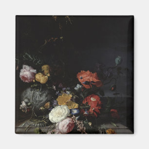 Imã Ainda vida com flores e insetos
