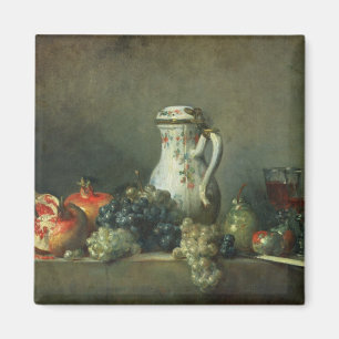 Imã Ainda vida com uvas e romã, 1763 (óleo