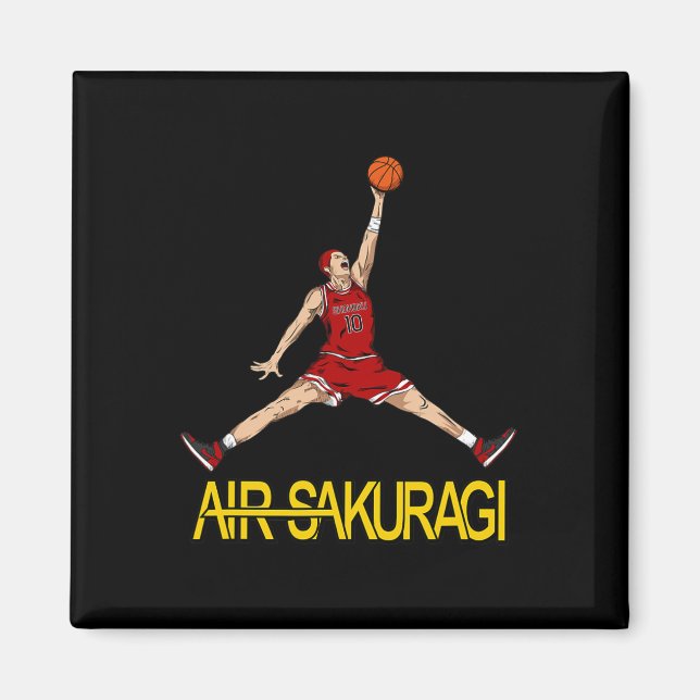 Imã Air Sakuragi Anime Style Bysketbyll Design (Frente)