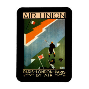 Ímã Air Union ~ Paris-London-Paris, por Air Union
