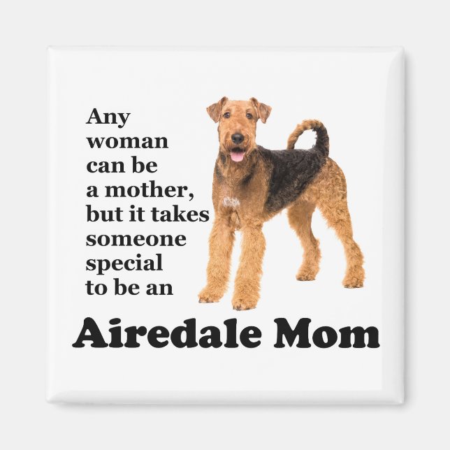 Imã Airedale Mãe Magnet (Frente)