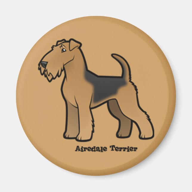 Imã airedale terrier (Frente)