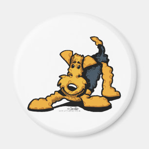 Imã Airedale Terrier no jogo