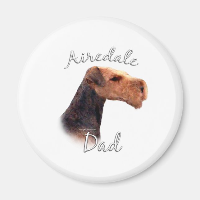 Imã Airedale Terrier Pai 2 (Frente)