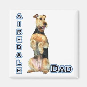 Imã Airedale Terrier Pai 4 - Magnet